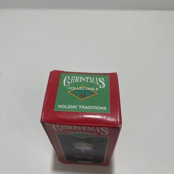 Vtg  Christmas Collectable China Santa Ornament Santas Around World 1995 NIB - Picture 2 of 2